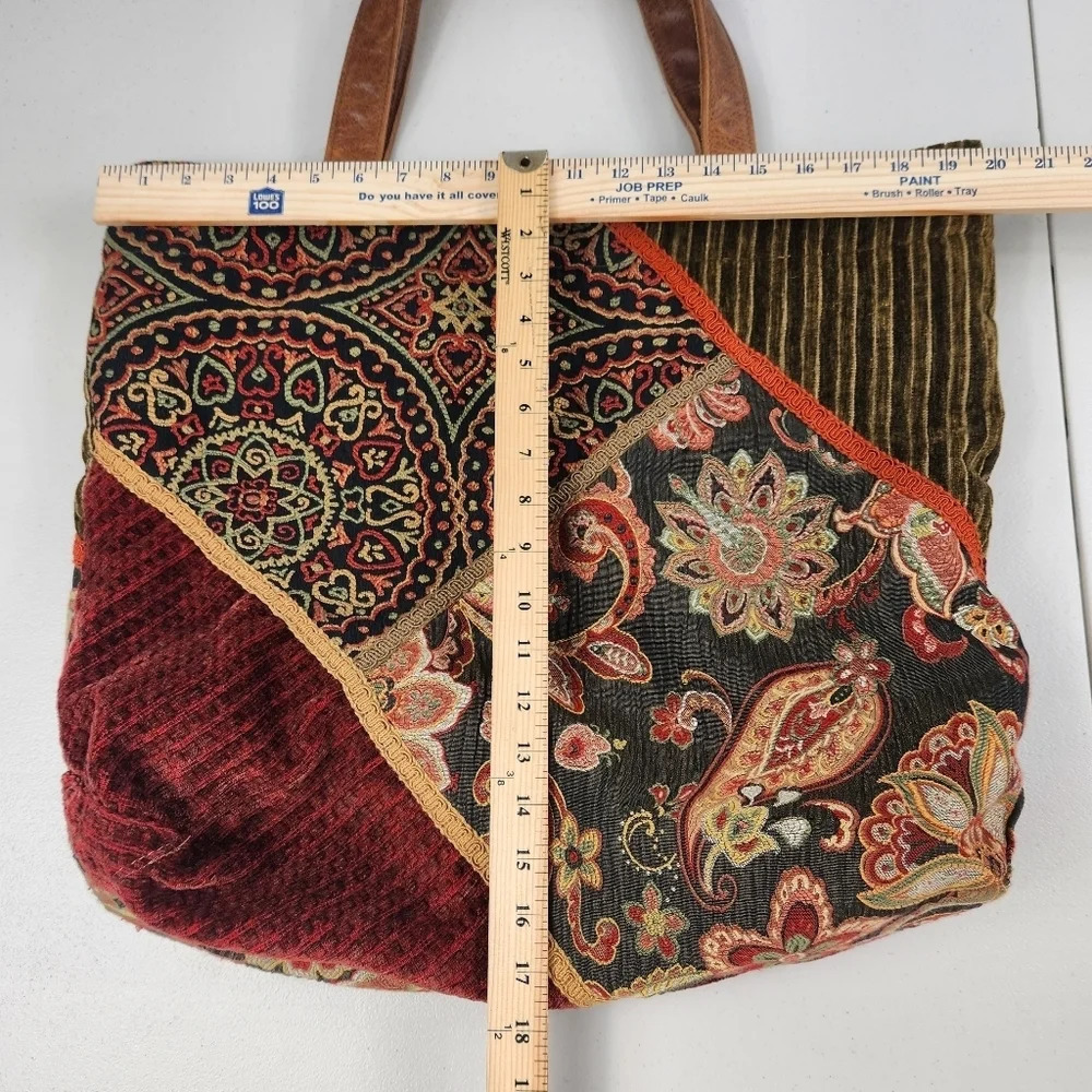 Handmade Tapestry Grandma Core Shoulder Tote Bag - Picture 14 of 15